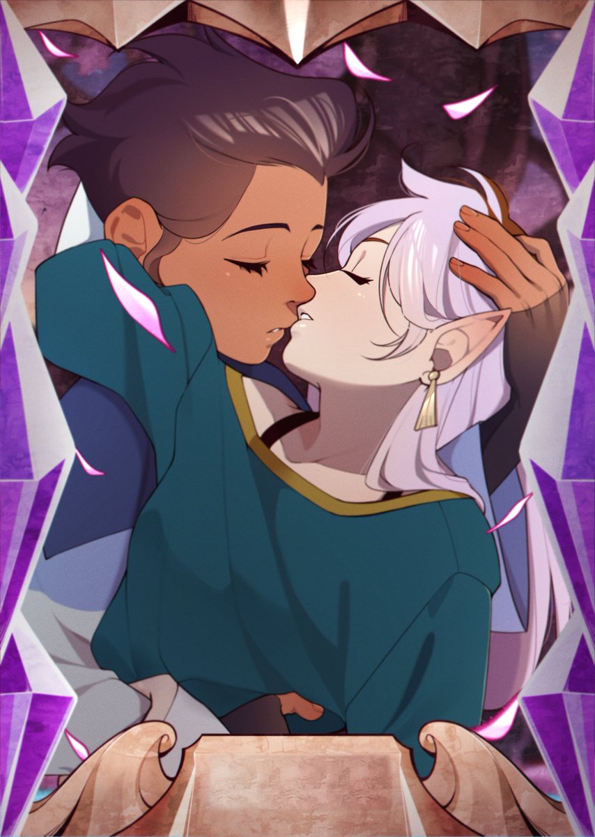 The TOH grimoire finally arrived a few weeks ago, so now I can share with you one of the images I made for the collaboration

#Lumity