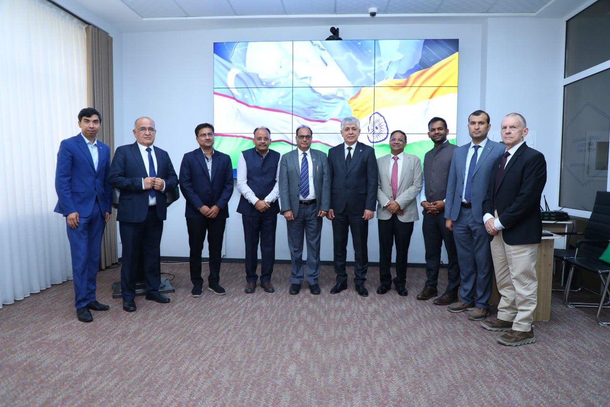 iitroorkee's tweet photo. Prof. K.K. Pant, Director of IIT Roorkee, and faculty had a fruitful meeting with Prof. Bakhadir Mirzaev, Rector of TIIAME National Research University, to strengthen academic partnerships and explore collaborative research opportunities. #IITRoorkee #AcademicCollaboration https://t.co/3IOVAXK6eV