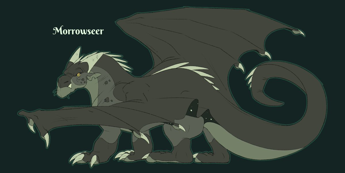 bluegrass24's tweet photo. Stinky and evil

#wingsoffire #wof #woffanart #nightwing #morrowseer #design https://t.co/qcMHusgcG1