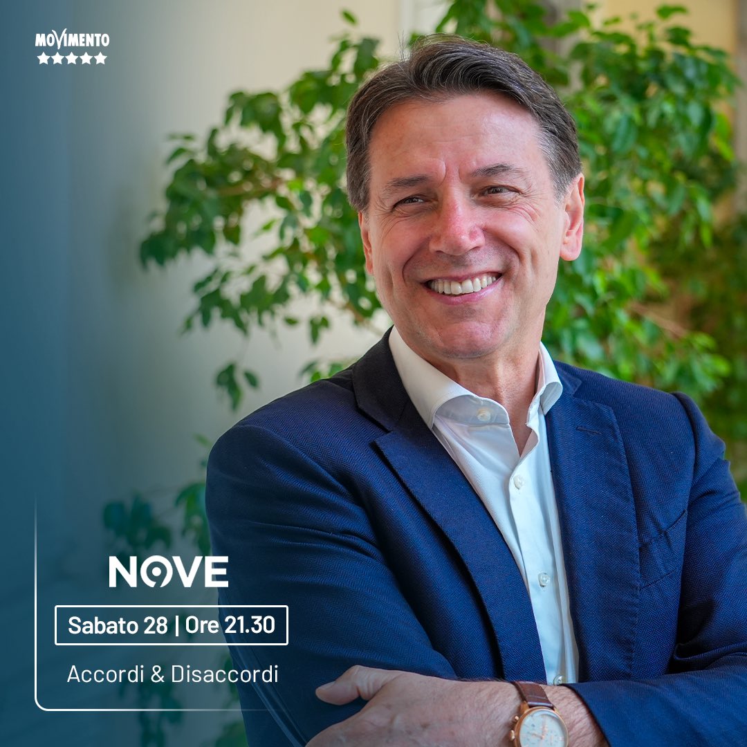 GiuseppeConteIT's tweet photo. Stasera sul Nove! #AccordieDisaccordi https://t.co/BsrZE51wlF
