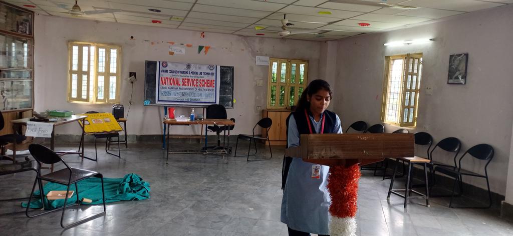 DrMadhavan's tweet image. On 24th September NSS Foundation day was successfully conducted by the AWARE College of nursing and MLT highlighting the importance of community services and team work, reflecting TRUE nature of NSS 
#nssvolunteers #nsscamp #nss2024