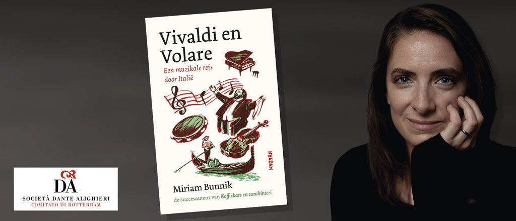 VertalersIta's tweet photo. NVI-lid @miriambunnik geeft morgen een lezing over haar nieuwste boek ‘Vivaldi en Volare’ in de Rotterdamse boekhandel Donner: https://t.co/1TtJlQKVVS Kom je ook? https://t.co/8cvd2d2EzE