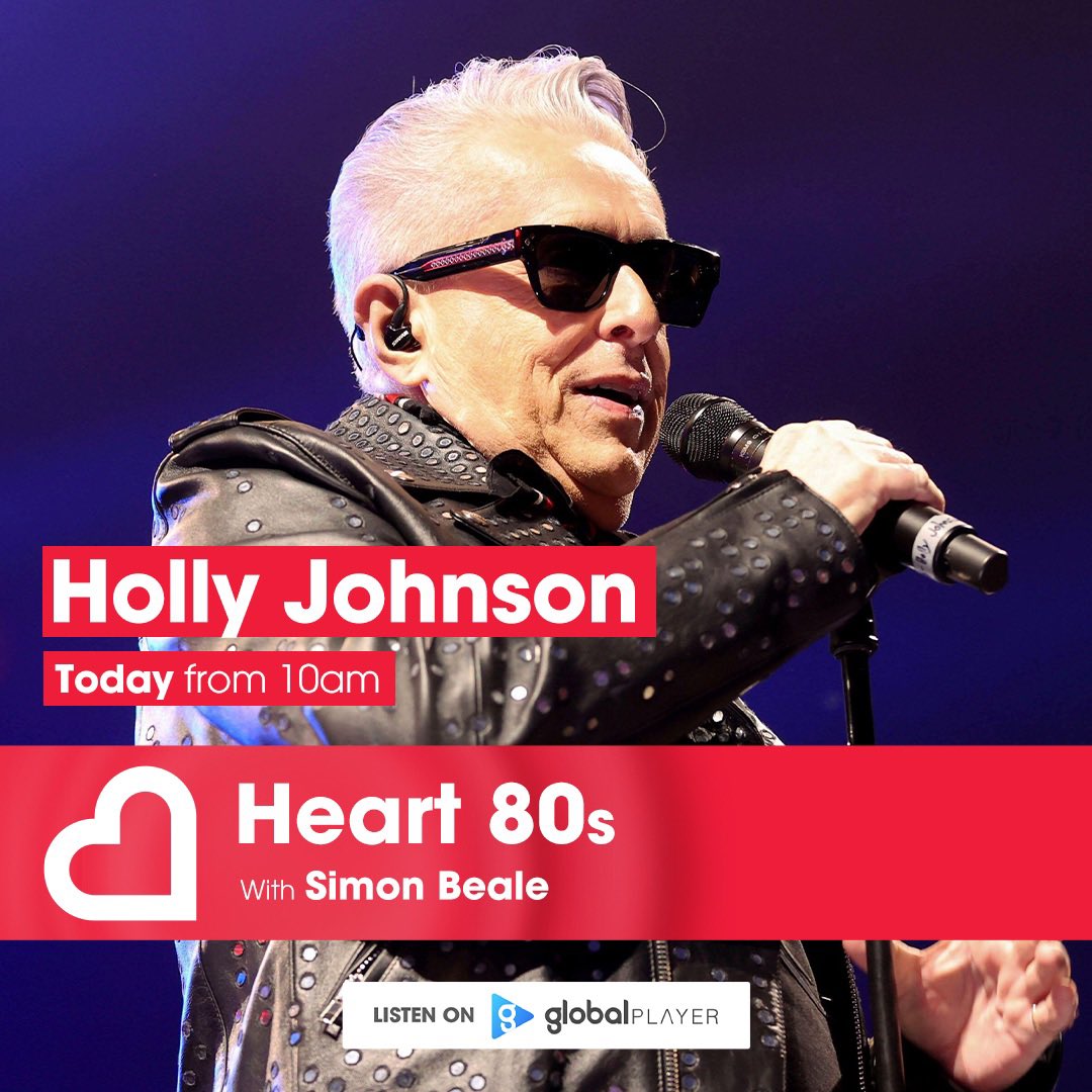 Heart 80s (@heart80s) on Twitter photo Don’t miss #HollyJohnson chatting to <a href="/SimonBeale/">Simon Beale</a> from 10am
<a href="/GlobalPlayer/">Global Player</a> 📻 DAB 🗣️ Play Heart 80s Don’t miss #HollyJohnson chatting to <a href="/SimonBeale/">Simon Beale</a> from 10am
<a href="/GlobalPlayer/">Global Player</a> 📻 DAB 🗣️ Play Heart 80s
