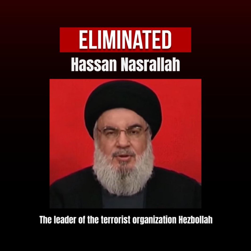 🇱🇧 HASSAN NASRALLAH (1960-2024) 🇱🇧

Hezbollah confirma la muerte de su líder Hassan Nasrallah después de que Israel dijera que murió en ataques en Beirut.

🇱🇧 | La cobertura ininterrumpida continúa todo el día en <a href="/AlertaNews24/">Alerta News 24</a> con lo último sobre los efectos y repercusiones en