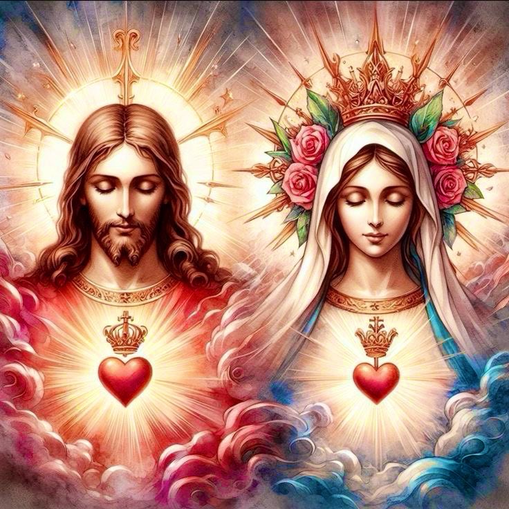 Sacred Heart of Jesus, have mercy on us. Immaculate Heart of Mary, pray for us!
