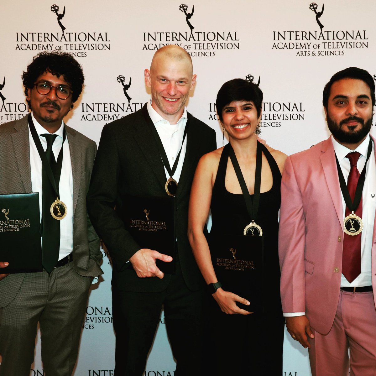 poonamjourno's tweet image. My team and I were honoured with the @iemmys nomination medals. I am grateful to my colleagues for producing a documentary that managed to reach so far and becoming one of the top 4 current affairs documentaries globally.
Thank you @danielsilas
@treatednickel
@ronnysen…