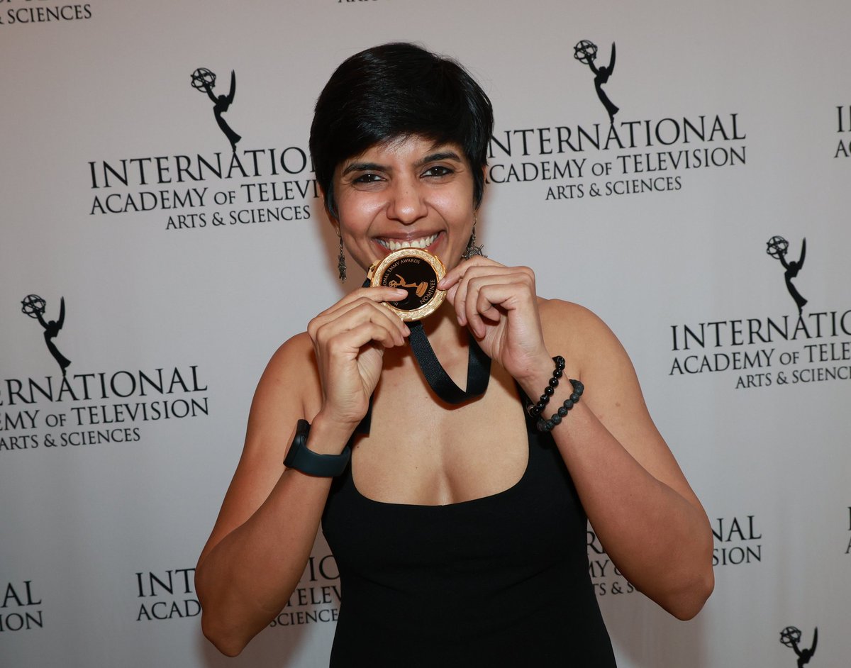 poonamjourno's tweet image. My team and I were honoured with the @iemmys nomination medals. I am grateful to my colleagues for producing a documentary that managed to reach so far and becoming one of the top 4 current affairs documentaries globally.
Thank you @danielsilas
@treatednickel
@ronnysen…
