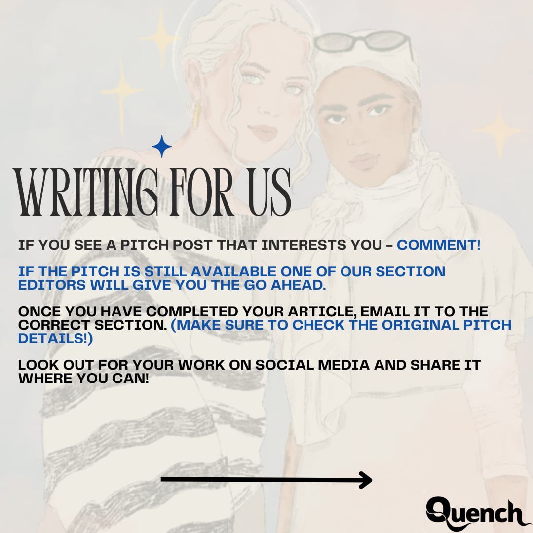 Ready to join Quench?Your guide is here!⭐️📝 

We can’t wait to have you involved. 💙 

Got a question on something we didn’t cover? Get in touch! 💌

#Quench #QuenchMagCardiff #Cardiff #CardiffUniversity #StudentJournalism #CardiffStudentMedia
