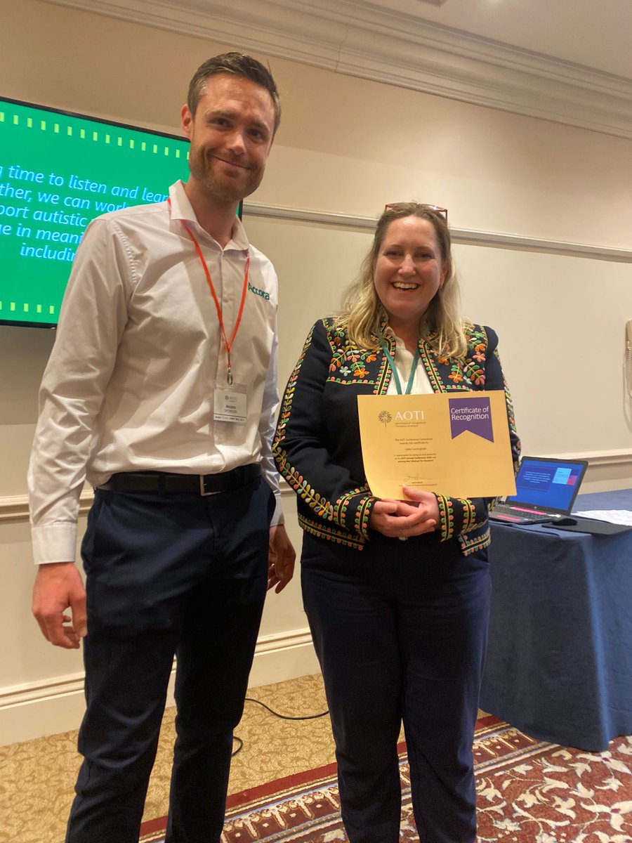 TCD OT (@tcd_ot) on Twitter photo Congratulations to <a href="/libbyjcunningh1/">Libby J Cunningham</a> on her #AOTI2024 Award for Best Research Abstract on her systematic review on impact of post stroke cognitive impairment on return to work after stroke
Academic supervisors <a href="/frances_horgan/">Frances Horgan</a> <a href="/RCSI_Irl/">RCSI</a> & <a href="/StapletonTadhg/">Dr. Tadhg Stapleton</a> <a href="/tcddublin/">Trinity College Dublin</a> Congratulations to <a href="/libbyjcunningh1/">Libby J Cunningham</a> on her #AOTI2024 Award for Best Research Abstract on her systematic review on impact of post stroke cognitive impairment on return to work after stroke
Academic supervisors <a href="/frances_horgan/">Frances Horgan</a> <a href="/RCSI_Irl/">RCSI</a> & <a href="/StapletonTadhg/">Dr. Tadhg Stapleton</a> <a href="/tcddublin/">Trinity College Dublin</a>