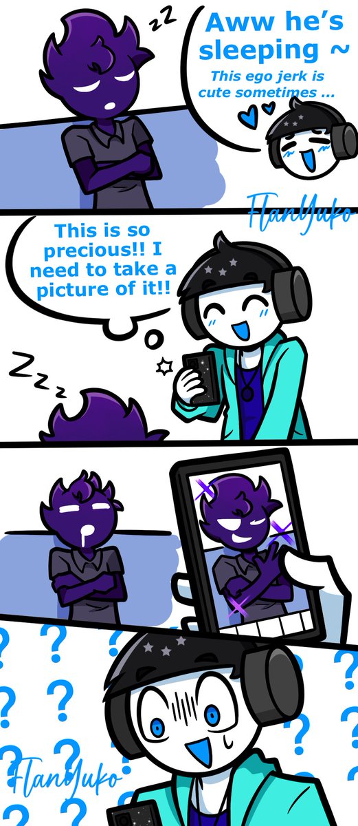 FlanYuko's tweet image. Void always looks handsome in front of the camera #Starvoid