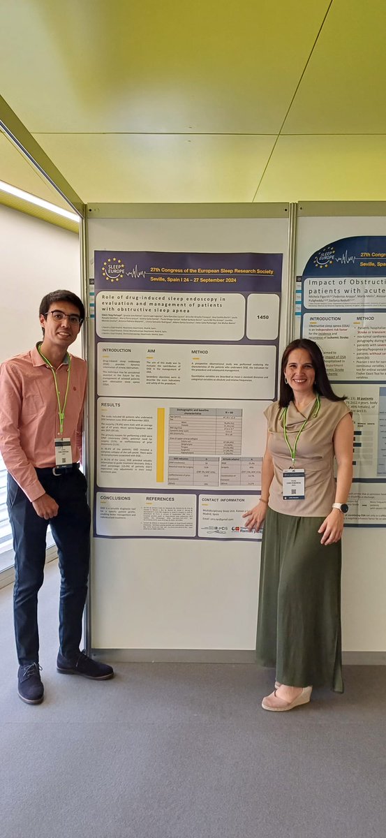 It was a pleasure to be invited to the 27th Congress of the European Sleep Research Soc <a href="/ESRS_Sleep/">ESRS</a> in such an active way, both participating in several sessions and in its organization as part of the local committee, having beaten the record of attendance so far #SleepEurope2024
