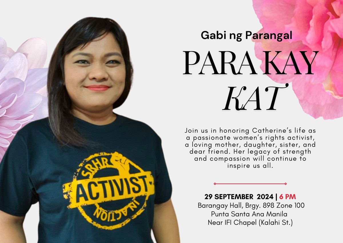 WGNRR's tweet photo. It is with profound sadness and heavy hearts that we share the news of the passing of our beloved colleague and friend, Catherine Manangan, on 28th September 2024.

🌿 Read our message of tribute: https://t.co/nAsN1Rn5V4 https://t.co/2SXIuqCYXq