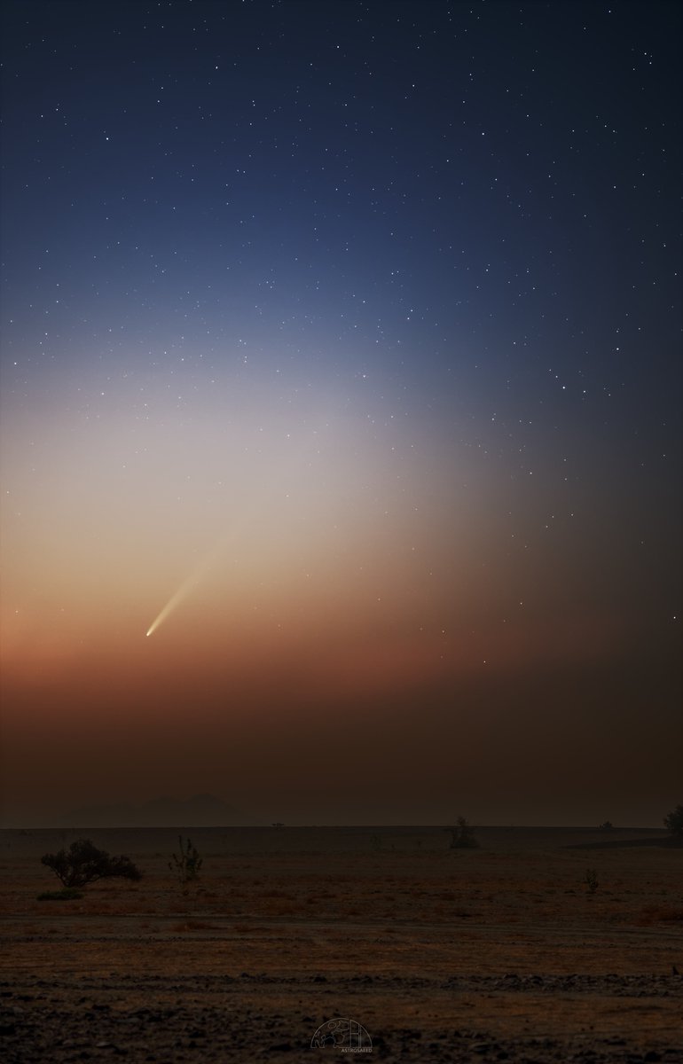 AstroSaeedBD's tweet image. تصويري لمذنب C/2023 A3 صباح اليوم ☄️🌌

المذنب كان في أقرب نقطة له مع الشمس و كان مشع لدرجة أنه كان تقريبًا واضح بالعين وبيستمر ينخفض في السماء مع وقت الشروق في الأسبوعين القادمة وبيختفي ويرجع يظهر مرة ثانية جهة الغرب في منتصف شهر أكتوبر في منظر أجمل! 

Load in 4K