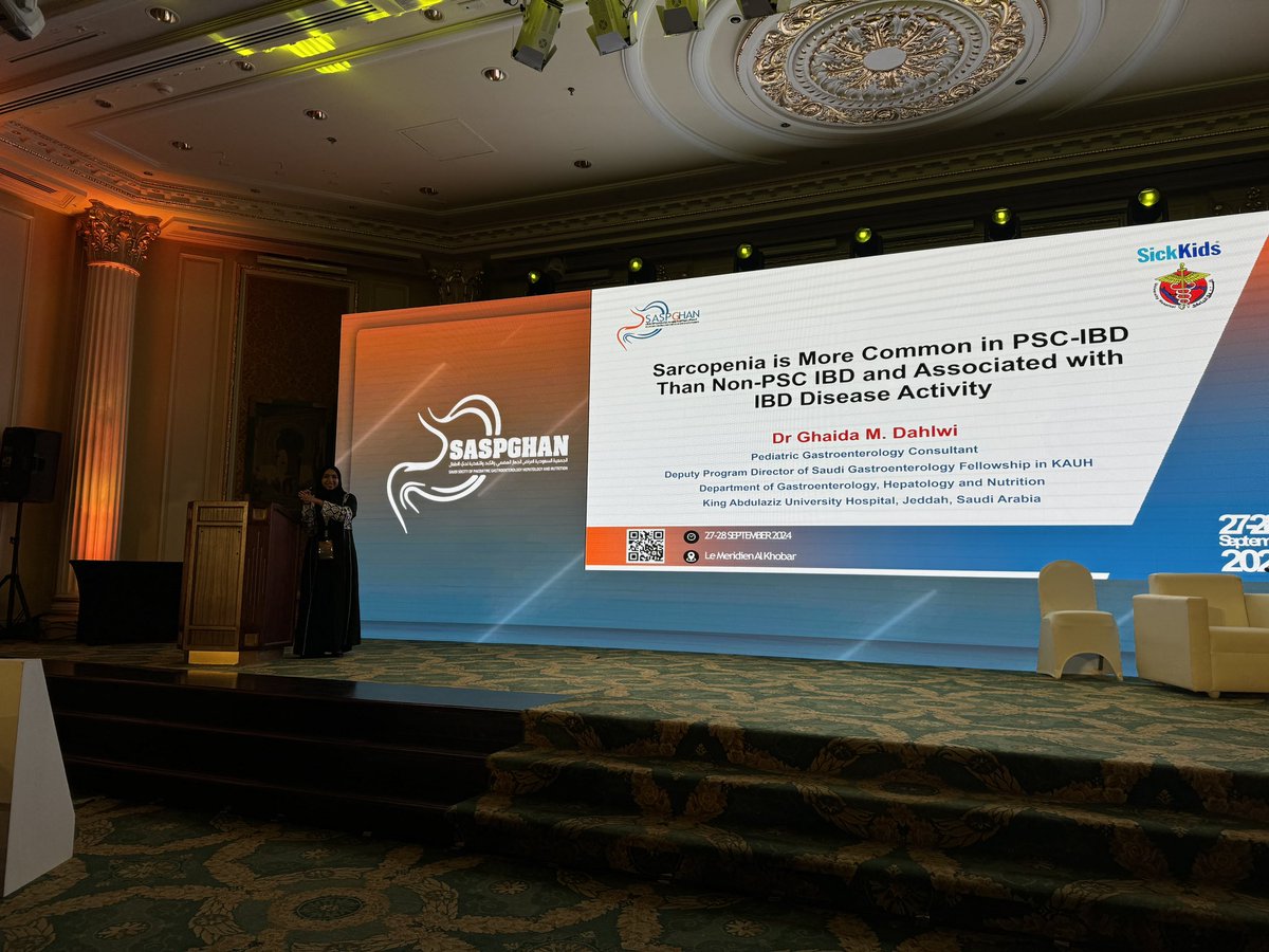 Dr. Ghaida Dahlawi

Sarcopenia is more common in PSC-IBD than non-PSC IBD and associated with disease activity over time