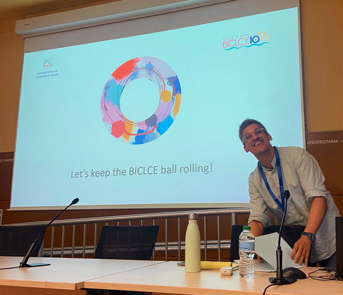 Dear friends, the conference finishes today, but LET’S KEEP the BICLCE rolling! We are all exhausted but happy and inspired. Thanks to all the participants, volunteers, collaborators and, above all, to Jose Sánchez Fajardo, a great director and an extraordinary human being 💘🚲