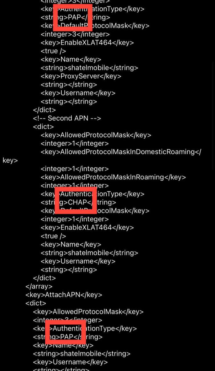 aigptcode's tweet image. یکی از ترفندها برای برگشت انتن #ایفون با تغییر رمزنگاری CHAP و PAP که در تصویر مشخص کردم و جابه جایی شون میتونید استفاده کنید 🦹♀️
aigptcode.github.io/iphoneprofile