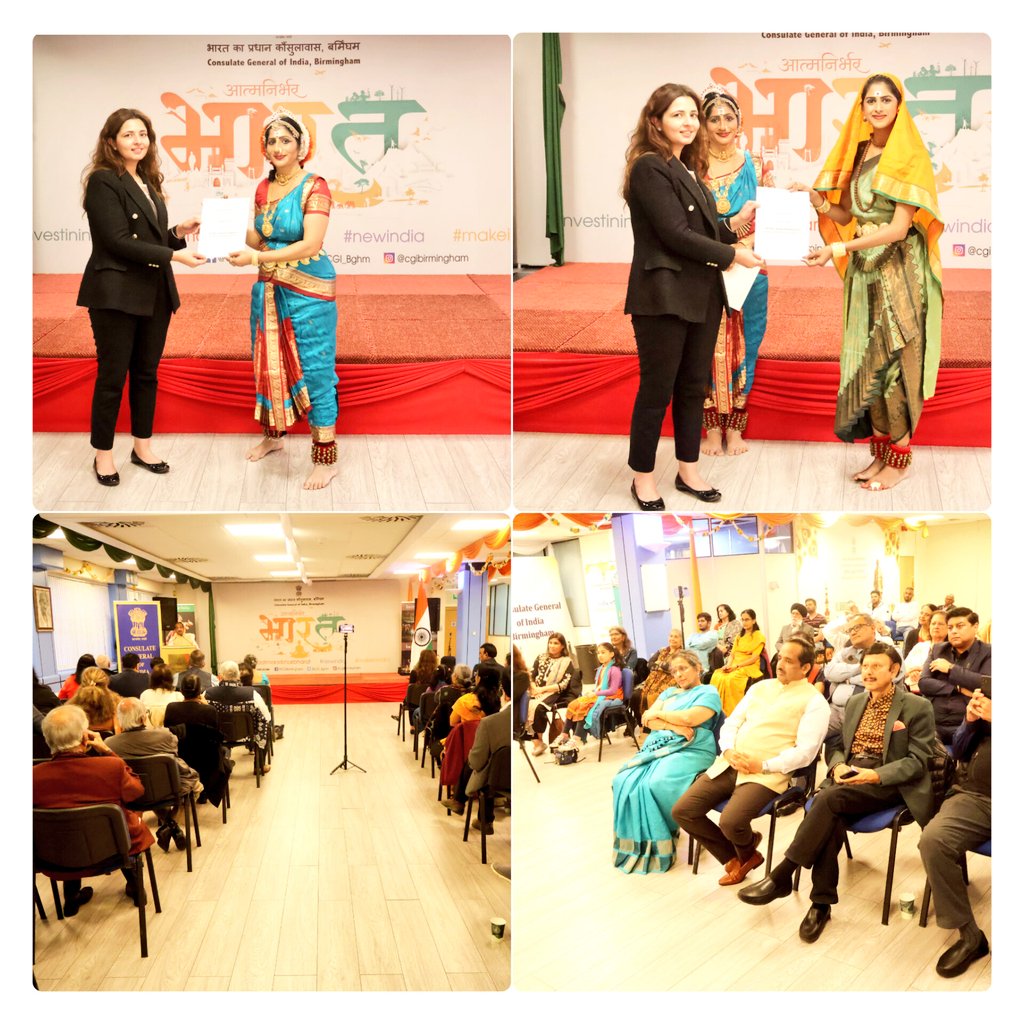 CGI_Bghm's tweet photo. India๐ฎ๐ณ Cultural Week!
The finale dance event was hosted at @CGI_Bghm with Bharthanatyam exponents led by Dr Jayashree Ravi from India. Communities from #Midlands & #NorthEngland rejoiced pure Indian classics.
@iccr_hq @TheNehruCentre @HCI_London @MinOfCultureGoI https://t.co/YxZ9nZbfgi