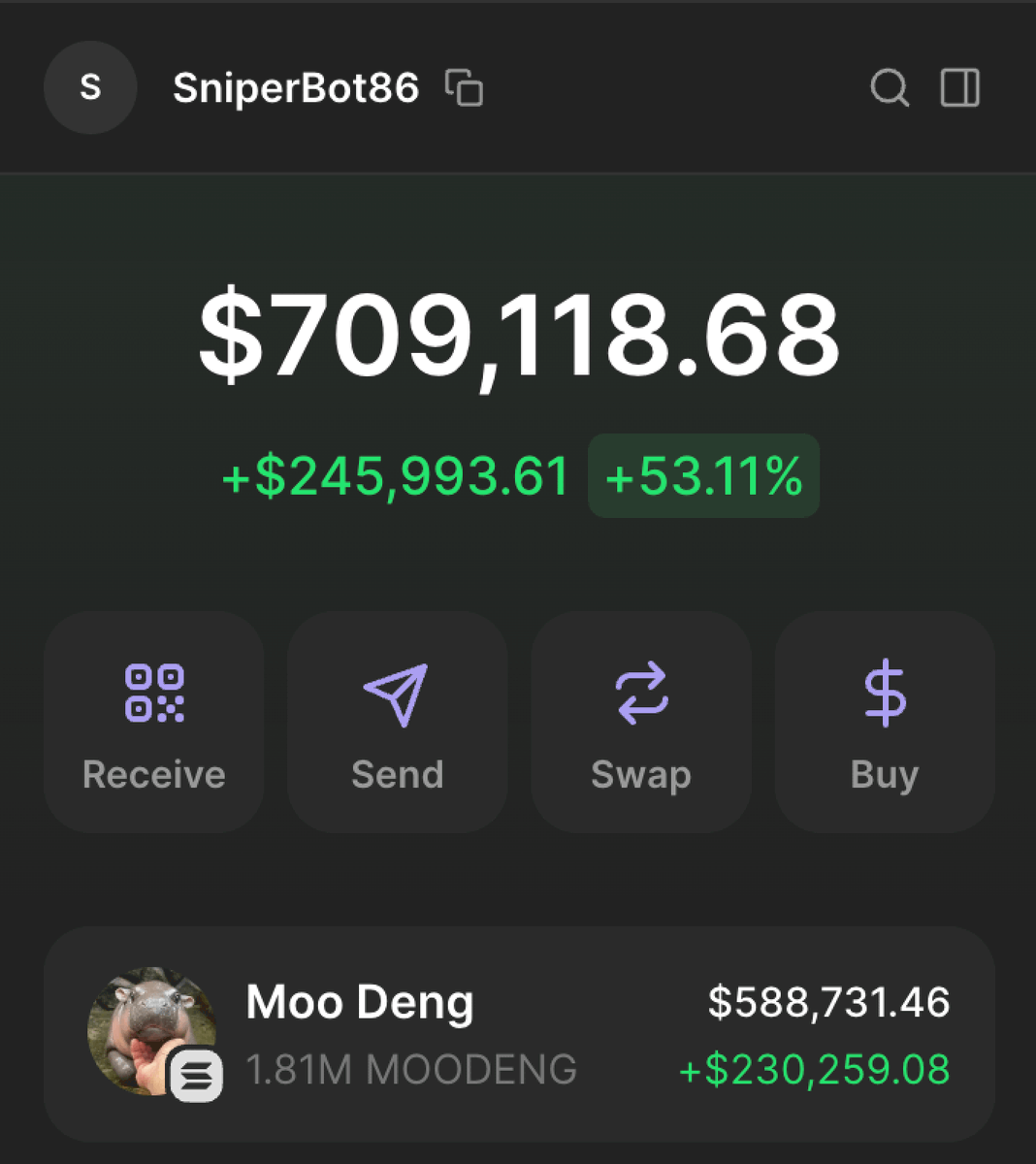 0xReflection's tweet photo. #MOODENG is a cash printer!

152x in just 2 weeks

I'll giveaway $10,000 worth of $MOODENG

Drop ur $SOL address, like, RT

Must be following