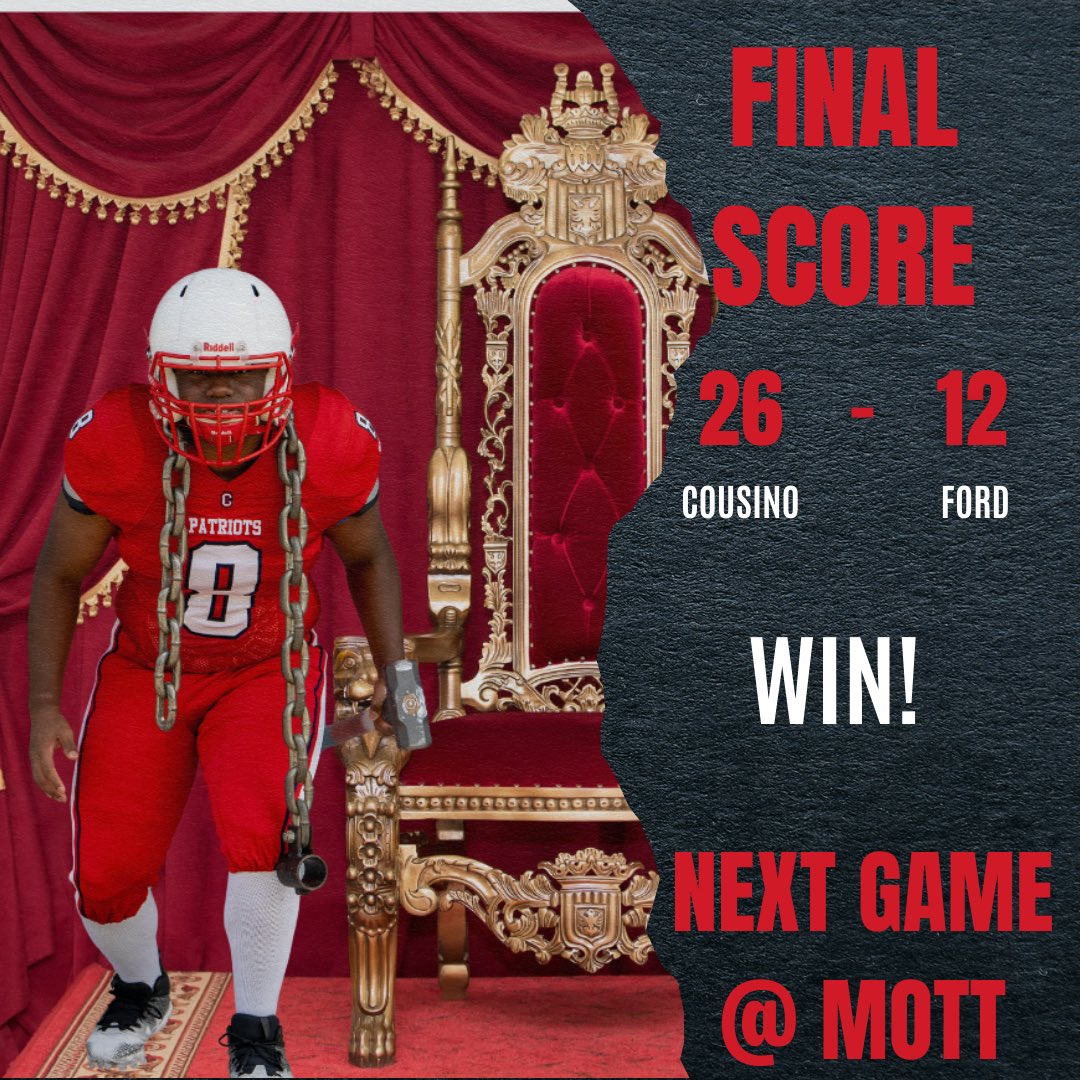 Cousino Patriots Football (@gopatsgo) on Twitter photo 