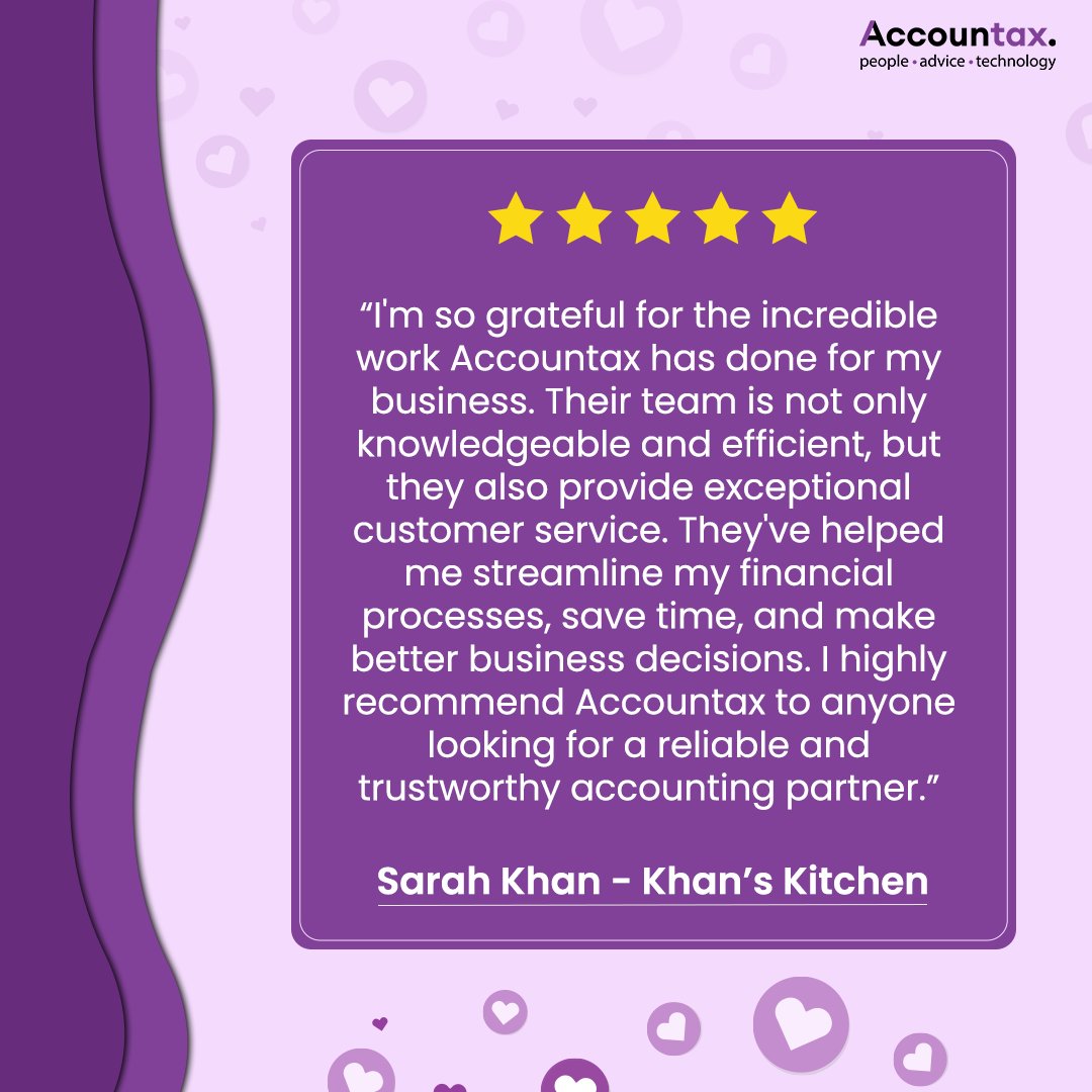 We're thrilled to share the journey of Sarah, our valued client, who has experienced our top-tier services firsthand. It's been an honour to support her success! Let’s hear her thoughts!
#bookkeeping #tax  #financialplanning #accountant #taxseason2024