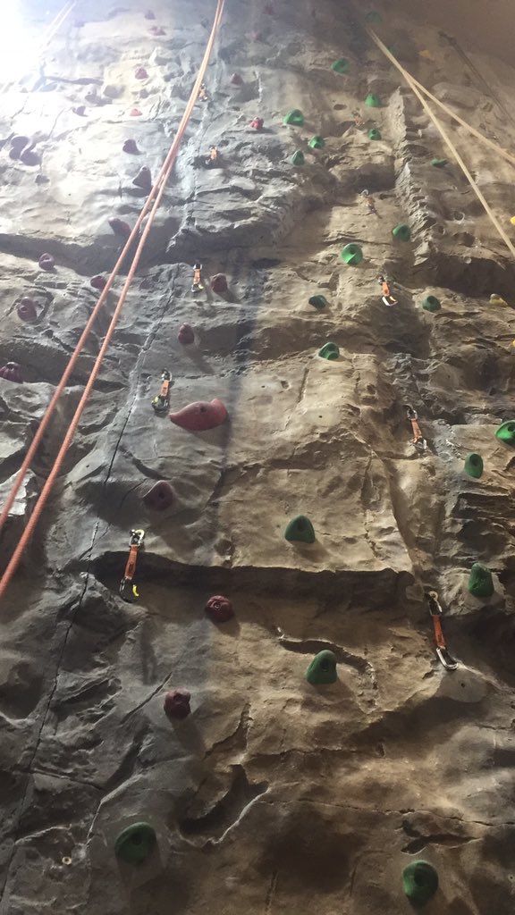 I have never seen a wall like this! My group and I are going up the red one to the left now. GD
