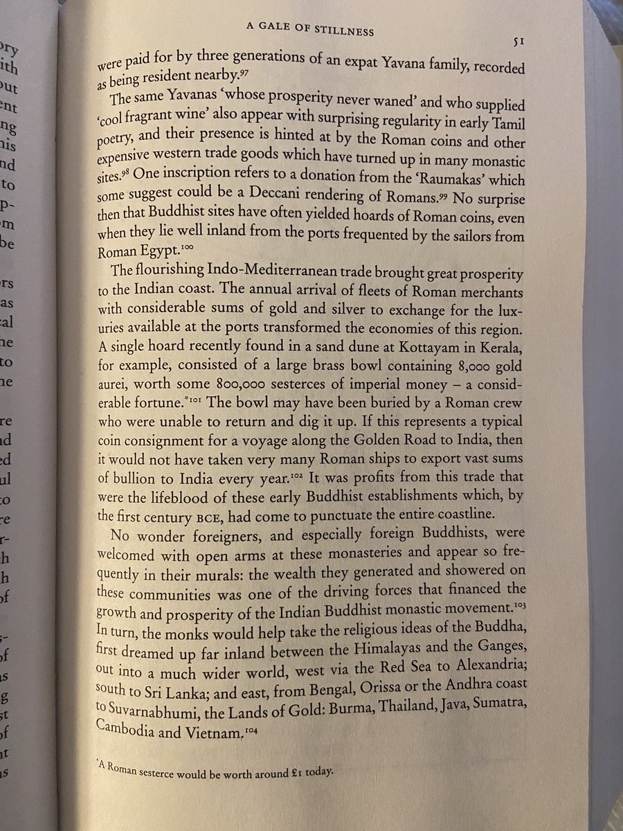 sudkrish75's tweet photo. What I like about #Darlymple is his way of quantifying the ‘riches’ of Ancient and Medieval India. In ‘Anarchy’, he calculated how much the British looted from the Indian palaces. In ‘The Golden Road’ he calculates how much India shipped to Roman Empire. Read these 3 pages https://t.co/wtN53W2E3N