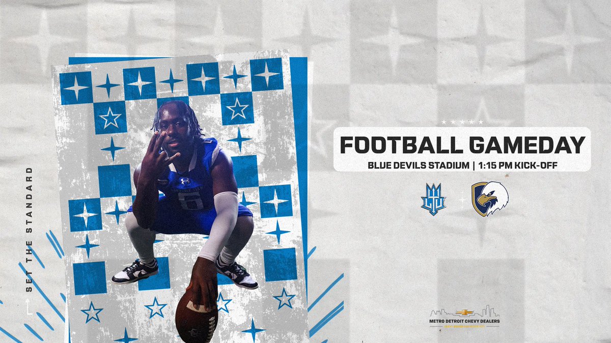 Wake up, get a cup of coffee, and bring some rain gear. it's GAMEDAY IN SOUTHFIELD.... Football takes on Judson University today with a 1:15 PM kick-off in Blue Devils Stadium!!! Welcome Back, Alumni, Family, and Friends!