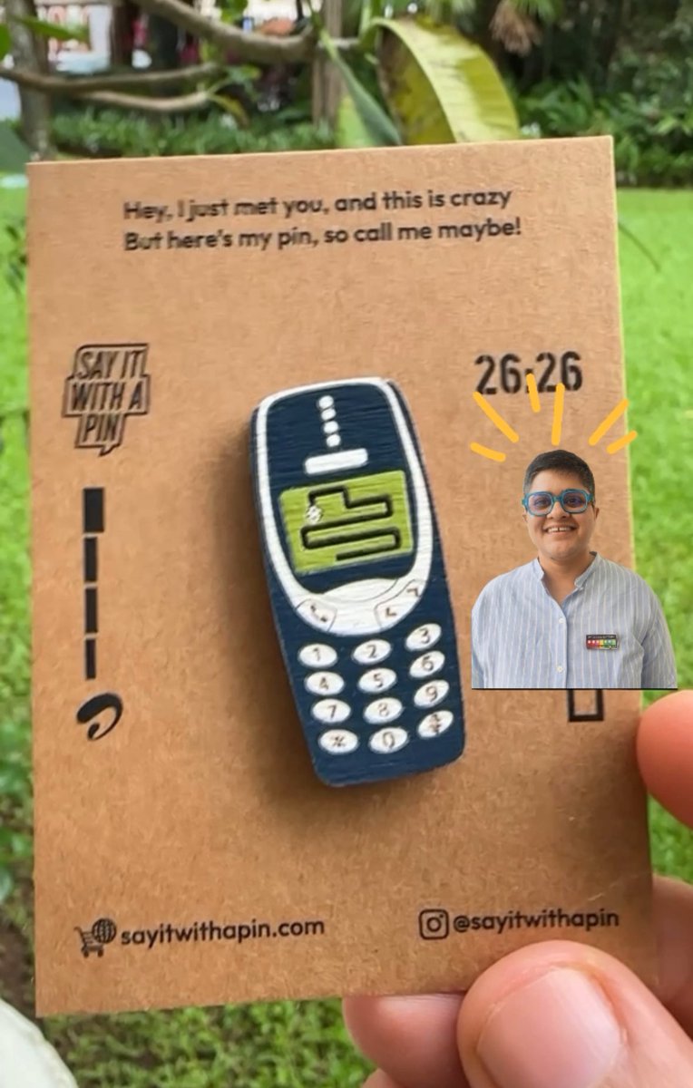 COFFEE WAS GREAT, BUT WHAT ABOUT SNAKES?
LAST 10 FREEBIES, DID YOU GET YOURS?
(It’s no coincidence there’s a pin in happiness) #designyatra24