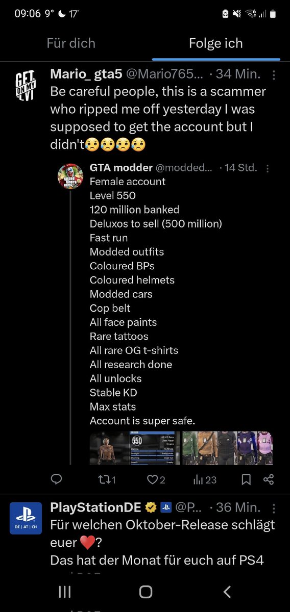 Mario76599730's tweet image. Seid sehr vorsichtig das ist ein Scanner der gta modder der hat mich abgezogen mit Geld