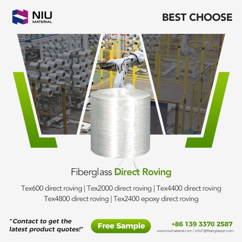 Are you looking for fiberglass direct roving for winding pipes, fiberglass rebar, mold making? Now we have promotional specifications to meet different project needs.
Contact us to get the latest product quotes!
WeChat/WhatsApp: +86 139 3370 2587
Website: niumaterial.com