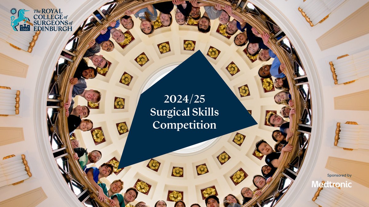 RCSEd's tweet photo. Calling all medical students - registration for the 2024/25 Surgical Skills Competition closes on 6 October!
Ready to skill up and stand out? 🏆
REGISTER NOW: https://t.co/lSkaOaGcU2
#RCSEdSkillsComp25 #FutureSurgeons #SkillUpStandOut https://t.co/pB7cGZ6ykQ