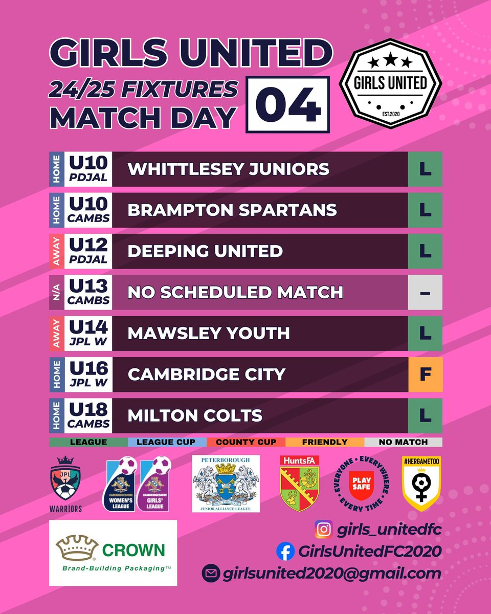 Match day 4 🙌
We are joining the Play Safe campaign this weekend, creating a safer game for all.