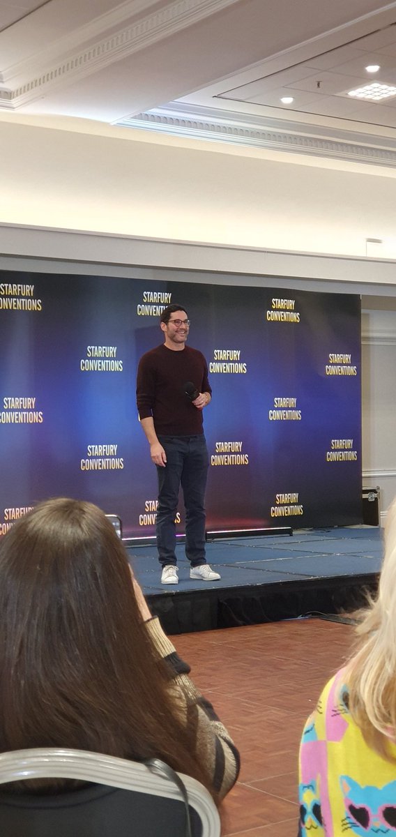 Yesterday  evening at the opening ceremony
#CR9 #RobBenedict #TriciaHelfer #TomEllis