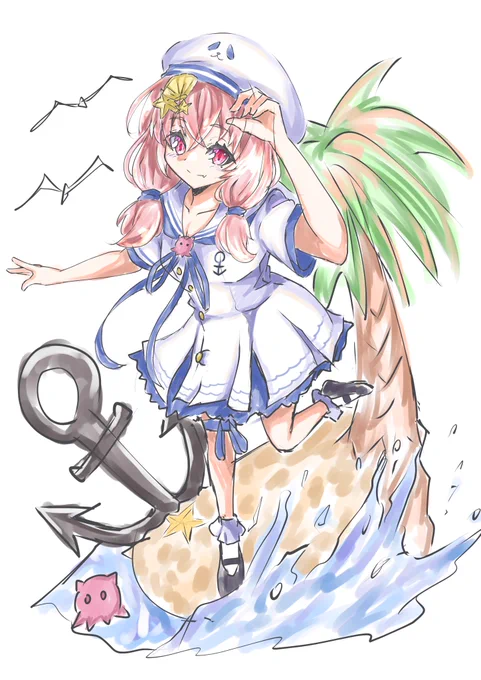 昔ラフまで描いて完成できずにいる絵が出てきた自分で自分の絵やっぱ好きではあるんだよなぁ…上手いし 