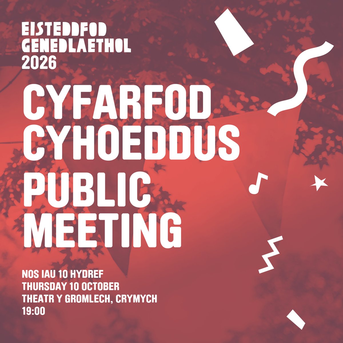 eisteddfod's tweet photo. Sir Benfro fydd cartref #steddfod2026

Dewch i glywed mwy am y prosiect a’r ŵyl a sut i ymuno â’r tîm ar gyfer 2026

📣 Cyfarfod Cyhoeddus
📅 10 Hydref | ⏰ 19:00
📍 Theatr y Gromlech, Crymych https://t.co/3zu8S4k3eL