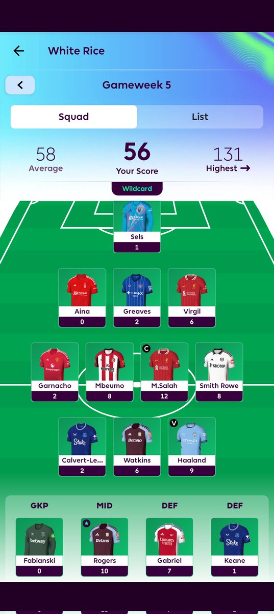 ruxyn's tweet photo. Truly terrible with my benching decisions. 😂 https://t.co/wPwJ81cRqI