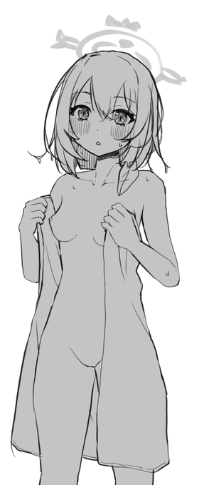 今月のfanbox絵、こんな感じのラッキースケベシチュのセリナでいきます 