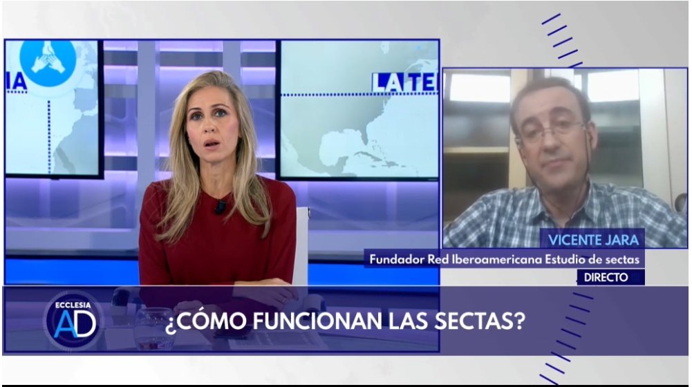 El jueves, "Ecclesia al Día" de <a href="/TRECE_es/">TRECE</a> entrevistó a Vicente Jara, que habló sobre las #sectas y explicó el contexto de la petición de que la persuasión coercitiva sea considerada un delito. A partir del minuto 40 en cope.es/trecetv/progra…
<a href="/Infosectas/">Info Sectas Uruguay</a> <a href="/vaiconDios/">Luis Santamaría del Río 🐦</a> <a href="/COPE/">COPE</a>