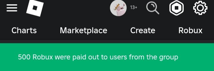 Paid 500 Robux To a Giveaway Winner on Group. 

Doing one more Robux giveaway inside the group! 

Join group and comment your user on Wall

Link  roblox.com/groups/1421662…

Make sure to Like and follow💕