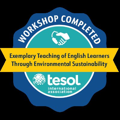Deepak Kumar Mittal (@mtdeepakmittal) on Twitter photo 💫 Extremely happy to share that I successfully completed the Exemplary Teaching of English Learners through Sustainability Education workshop from <a href="/TESOL_Assn/">TESOL Intl Assn</a>
Gratitude to
<a href="/Dir_Education/">DIRECTORATE OF EDUCATION Delhi</a>
<a href="/PbpandeyB/">B P Pandey</a>
<a href="/meenumtdoe/">Meenu</a>
<a href="/khannaselt/">Shweta Khanna</a> 💫 Extremely happy to share that I successfully completed the Exemplary Teaching of English Learners through Sustainability Education workshop from <a href="/TESOL_Assn/">TESOL Intl Assn</a>
Gratitude to
<a href="/Dir_Education/">DIRECTORATE OF EDUCATION Delhi</a>
<a href="/PbpandeyB/">B P Pandey</a>
<a href="/meenumtdoe/">Meenu</a>
<a href="/khannaselt/">Shweta Khanna</a>
