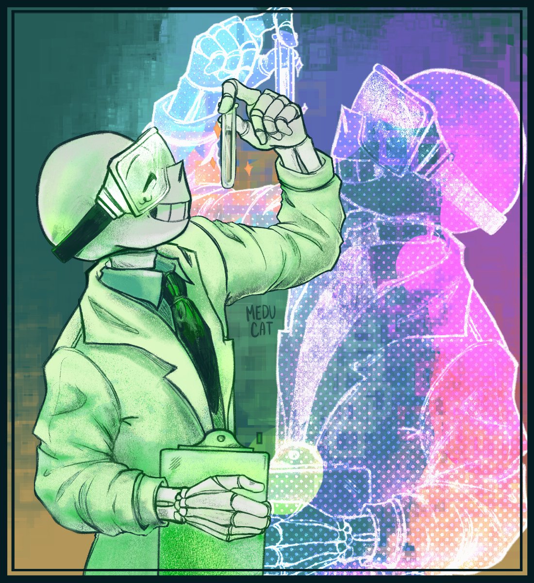 Medu_Cat's tweet image. ME ATRAPASTE, me gusta SCIENCE SANS 🔥🔥🔥 APRECIEN SU HERMOSURA  #sciencesans #utmv #undertaleAU #sansau