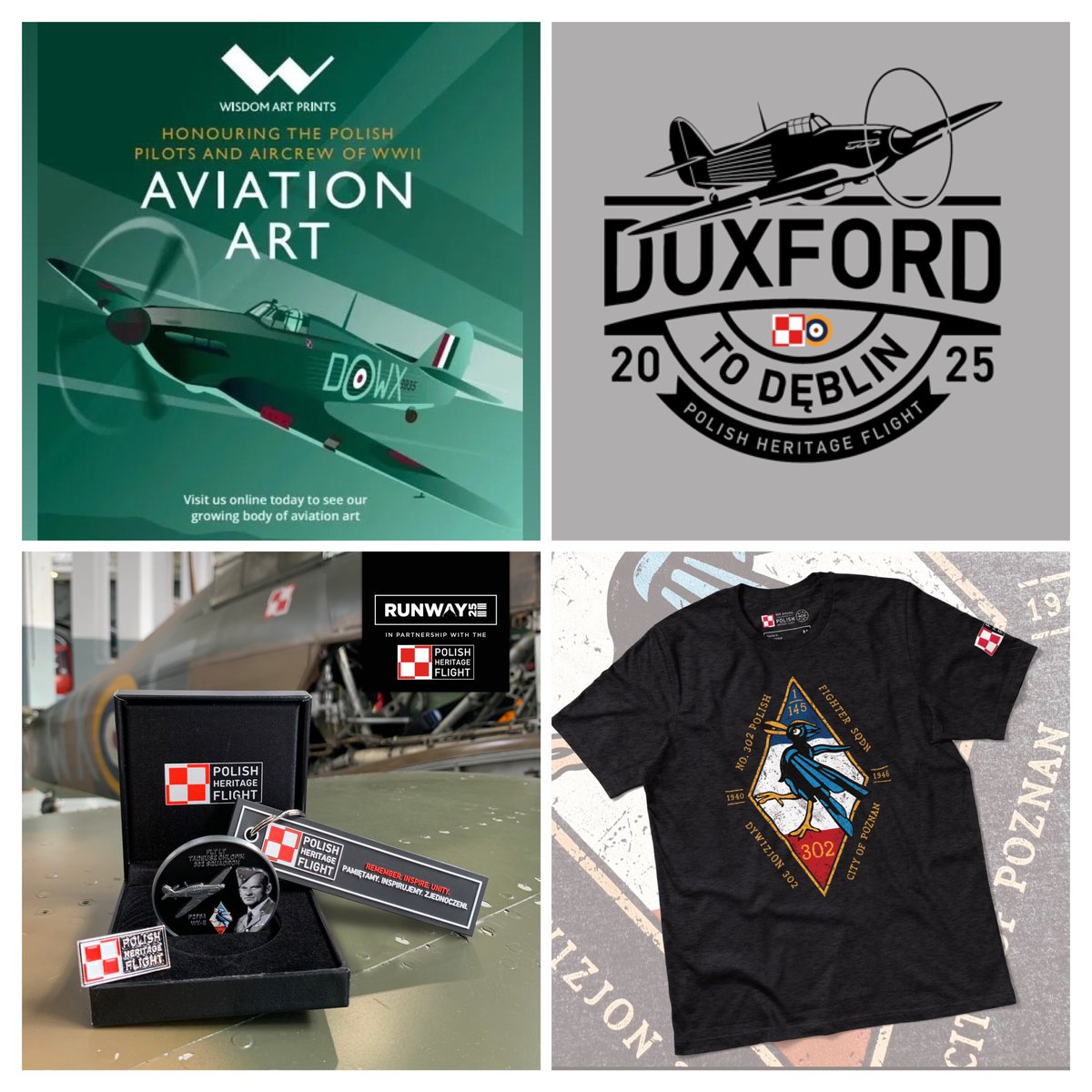 Polish Heritage Flight (@flightpolish) on Twitter photo Our Official Partners are donating crucial funds towards our Duxford to Dęblin
Project as the result of the PHF Memorabilia you have been buying.
Check out the exclusive PHF range at:
<a href="/runway25shop/">Runway25</a>
<a href="/WisdomArtPrints/">Wisdom Art Prints</a>
<a href="/909ApparelCo/">909 Apparel®</a> Our Official Partners are donating crucial funds towards our Duxford to Dęblin
Project as the result of the PHF Memorabilia you have been buying.
Check out the exclusive PHF range at:
<a href="/runway25shop/">Runway25</a>
<a href="/WisdomArtPrints/">Wisdom Art Prints</a>
<a href="/909ApparelCo/">909 Apparel®</a>