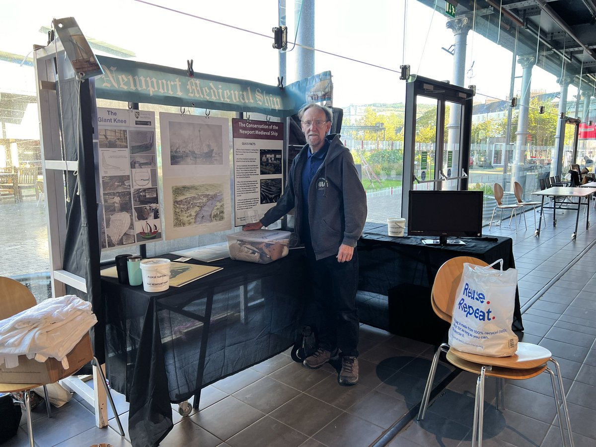 Setting up at the National Waterfront Museum, Swansea. It’s going to be a beautiful day!