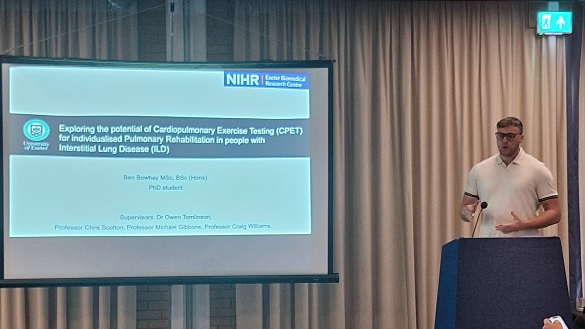 Dr Owen Tomlinson (@tomlinsonowen) on Twitter photo Proud supervisor moment! <a href="/Bowhay_Ben/">Ben A Bowhay</a> scooped 2nd prize at the <a href="/wcchestsociety/">WCCS</a> meeting, presenting results from his systematic review looking at #exercise in people with #interstitiallungdisease, work funded by <a href="/ExeterBRC/">NIHR Exeter Biomedical Research Centre (BRC)</a>
Apt timing as it is #PFMonth24!
Way to go, Ben! Proud supervisor moment! <a href="/Bowhay_Ben/">Ben A Bowhay</a> scooped 2nd prize at the <a href="/wcchestsociety/">WCCS</a> meeting, presenting results from his systematic review looking at #exercise in people with #interstitiallungdisease, work funded by <a href="/ExeterBRC/">NIHR Exeter Biomedical Research Centre (BRC)</a>
Apt timing as it is #PFMonth24!
Way to go, Ben!