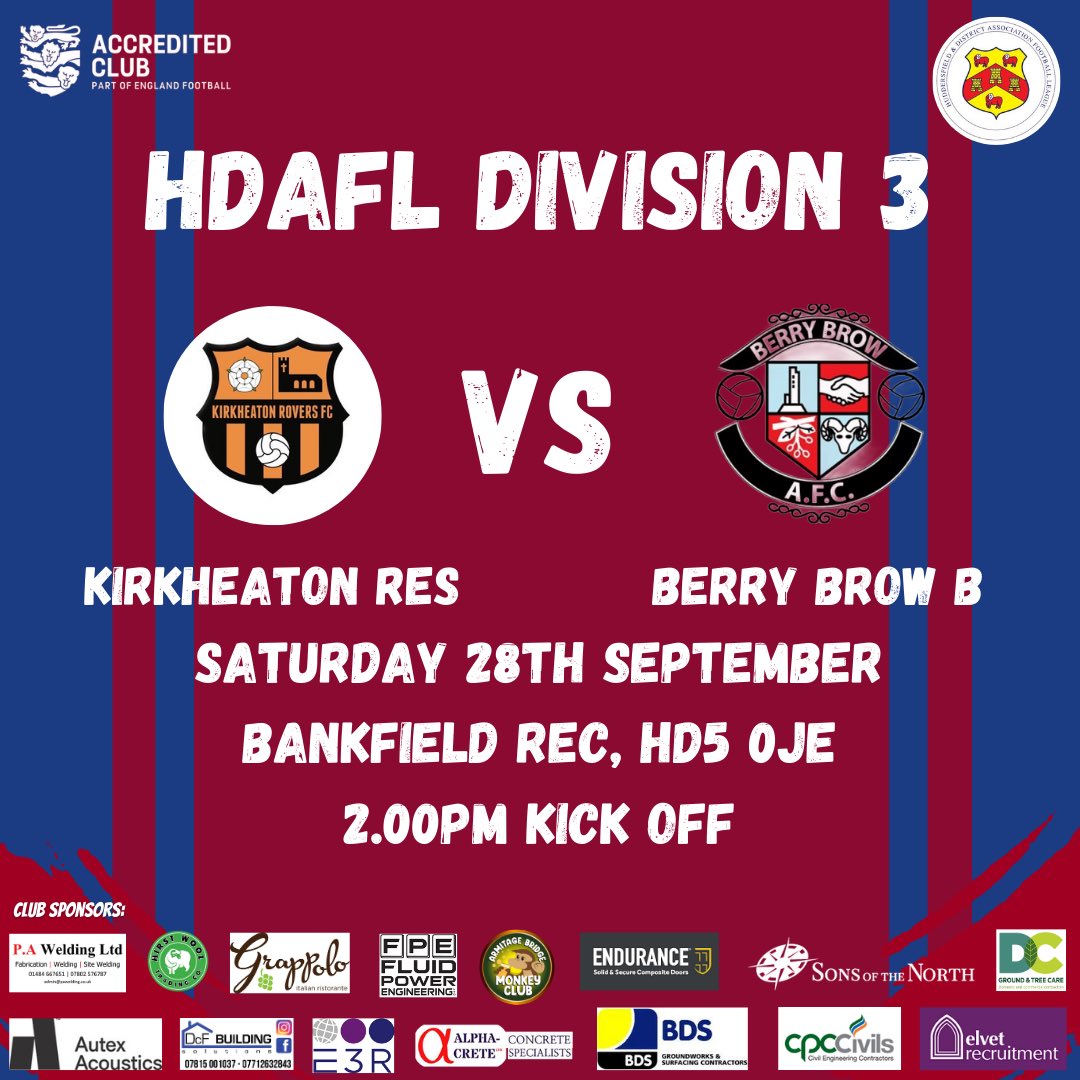 Today’s Fixtures:
3 games today for the club. Get down and support the lads if you can! #utb