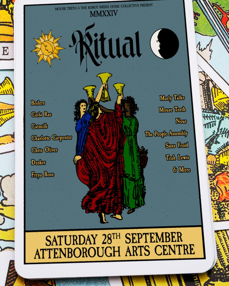 Ritual is a multi-stage festival of music and poetry curated today by @MouseTeethMusic and Leicester DIY music collective <a href="/robotneedshome/">The Robot Needs Home Collective</a> Performances from Leicester (Charlotte Carpenter, The People Assembly, Dusker) and beyond. Tickets here ow.ly/7lRr50Tveon #DMUtop10