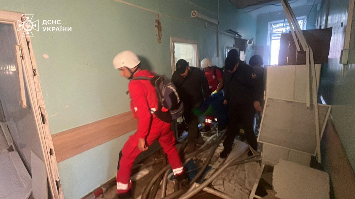 Sumy. Russia hit one of the city's hospitals with “Shahed” drones. As of now, we know that 8 people have been killed. My condolences to their families and friends. Eleven others have been wounded, and 113 patients have been evacuated from the hospital. 

The rescue operation is
