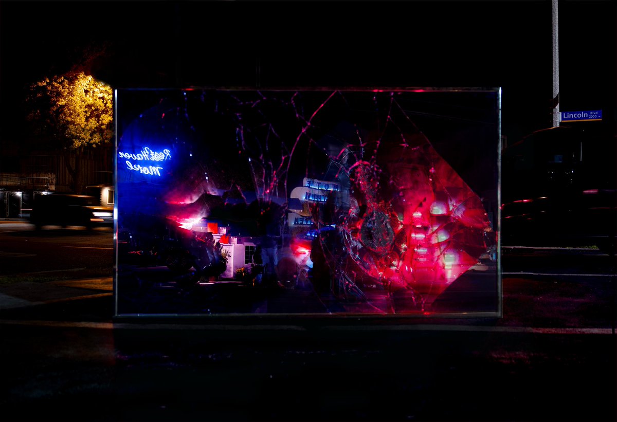 A Slim Volume of Poetry In No Particular Order Pts. I,
2021
Large format photograph of broken mirror installation.

This will run along side his exhibition Encounter  opening 29 September at MOCA London’s project space in Peckham.

*Opening Event 29th Sept 2pm - 4pm*