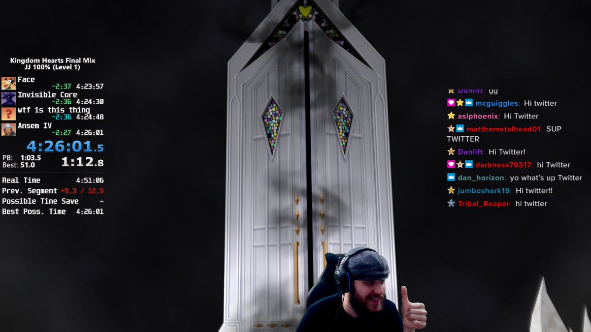 Hit a run tonight that I'm pretty happy with in Level 1 JJ! Can definitely still be several minutes faster, but this category is brutal so I'm moving on. I'll be heading back to Level 1 All Worlds next time I do runs. Thanks for watching, P3R all day tomorrow!