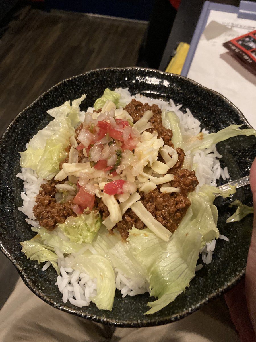 shami483's tweet photo. コントントンはご飯も美味しいよ
タコライス
#maturite https://t.co/PJ9qAO2Buu